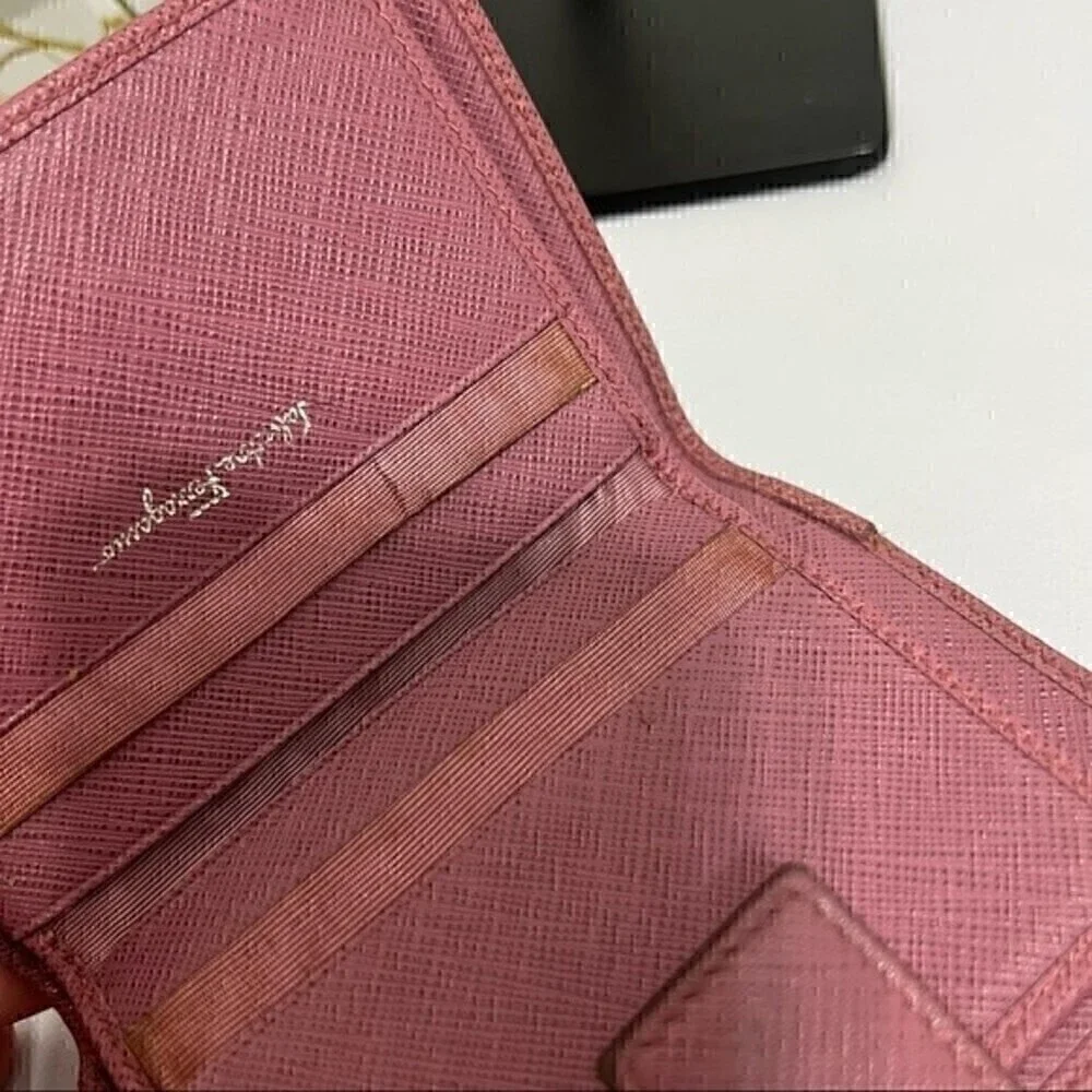 Salvatore Ferragamo Pink Short Wallet